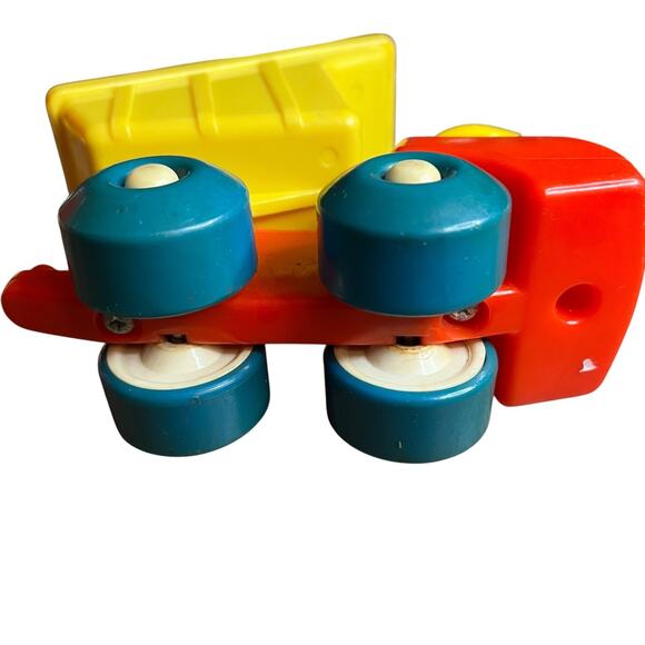 VINTAGE LITTLE TIKES TODDLE TOTS CONSTRUCTION DUMPTRUCK WITH CONSTRUCTION WORKER - Picture 5 of 9